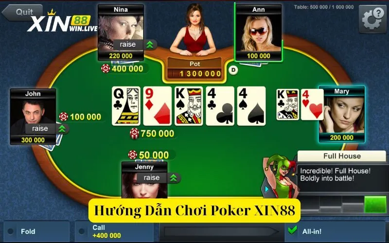 Hướng Dẫn Chơi Poker XIN88