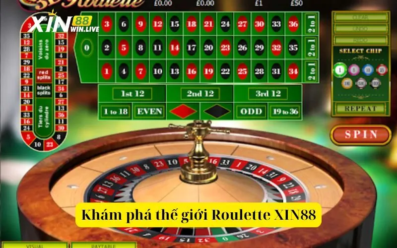 Khám phá thế giới Roulette XIN88