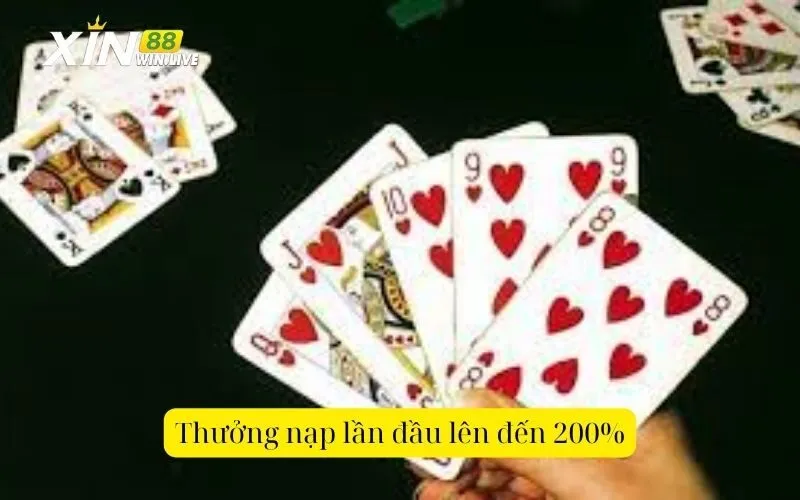 Thưởng nạp lần đầu lên đến 200%